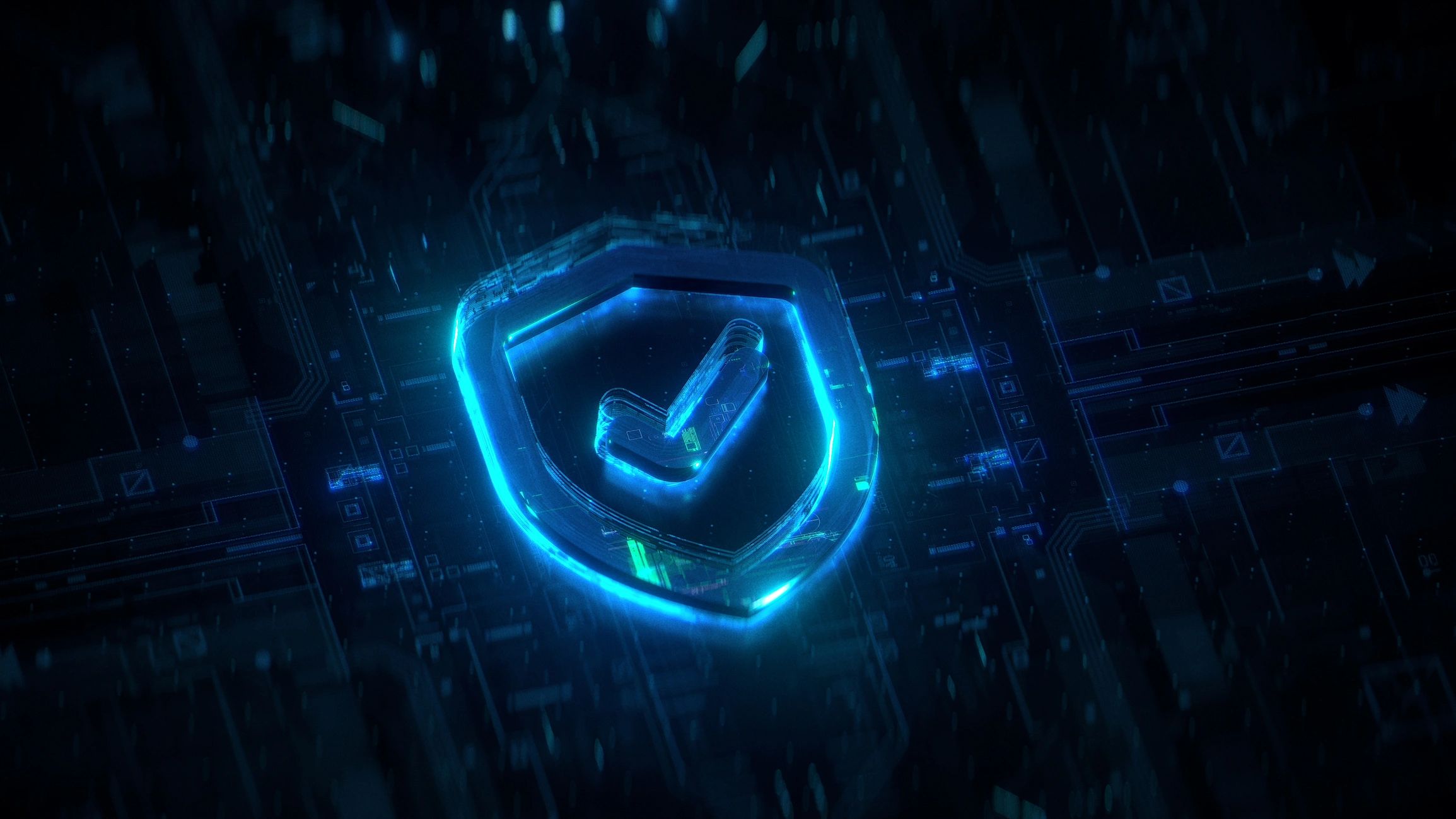 Cybersecurity shield icon representing resilience and protection